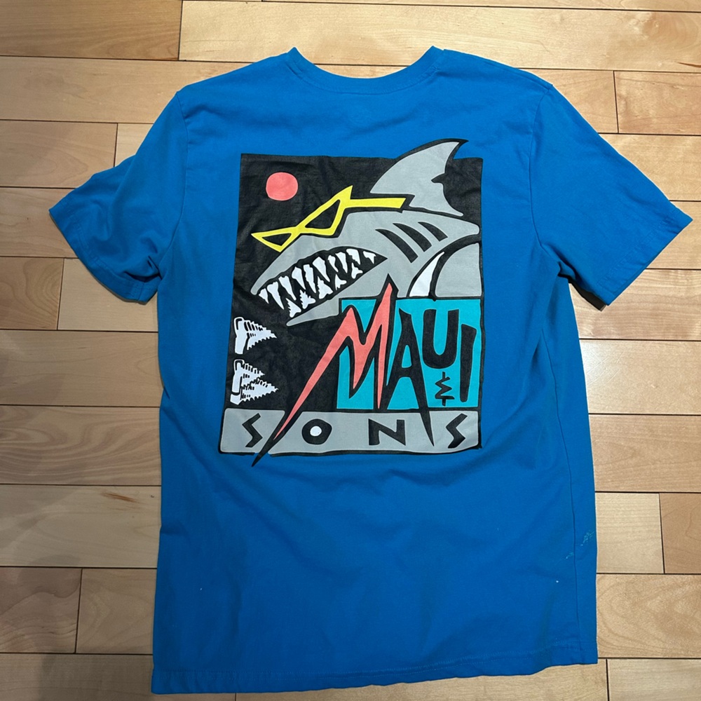 Maui and Sons Blue Men's T-Shirt M